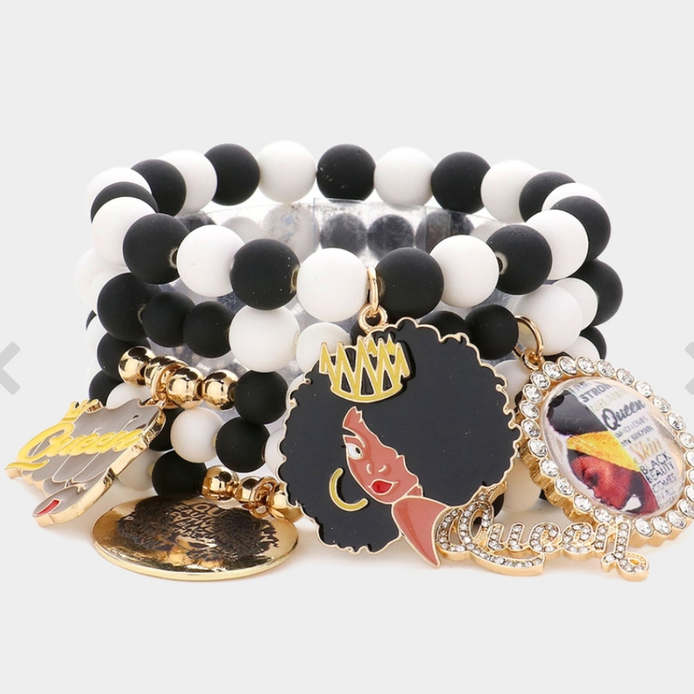 💥Queen Charmed Bracelet Set